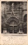 VINTAGE POSTCARD Villefranche On the Saone Porch of L Church ND of the marshes