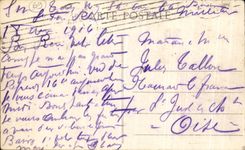 VINTAGE POSTCARD Oullins View Bussiere the Castle and the new school complex