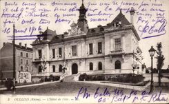 VINTAGE POSTCARD Oullins L Hotel of L ille