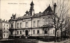 VINTAGE POSTCARD Oullins Town hall