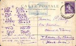 VINTAGE POSTCARD Lyon Fourvieres old Sanctuary of Notre Dame