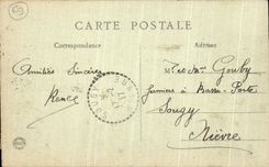 Parques de Lyon de la POSTAL de la VENDIMIA hogar de vieja gente del termino y de Debrousse del hotel de Perrache