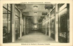 VINTAGE POSTCARD Lyon S International Mass Billede af And Galleri Messens Palads International exhibition of Lyon