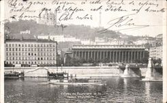 VINTAGE POSTCARD Slope De Fouviere and Law courts