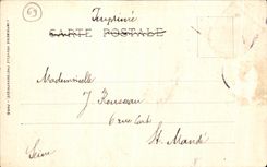 VINTAGE POSTCARD Lyon Together of the Bellecour Place