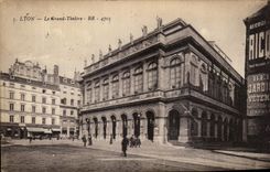 VINTAGE POSTCARD Lyon the Large Theater