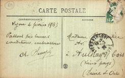 VINTAGE POSTCARD Lyon the Large Theater