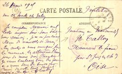 VINTAGE POSTCARD Lyon Law courts and Fourviere