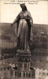 VINTAGE POSTCARD Lyon Basilica of NR D De Fourviere Virgin of L old church
