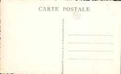 VINTAGE POSTCARD Lyon Artistque Places Russet red Cross