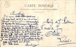 VINTAGE POSTCARD Lyon the Large Theater Hairdresser