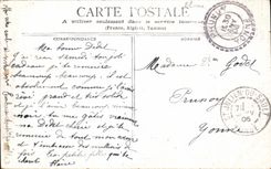 VINTAGE POSTCARD Lyon Footbridge Of the College