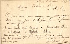 Wise standard chart 10c Lyon for Strasbourg Esehenauer