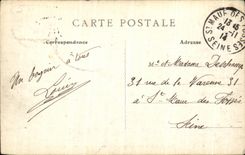 VINTAGE POSTCARD Lyon Lafayette Bridge and Quai of Retz