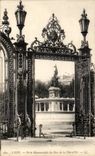 VINTAGE POSTCARD Lyon Carries Monumental of the Park of the Head D gold