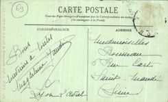 VINTAGE POSTCARD Lyon Carries Monumental of the Park of the Head D gold