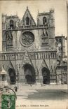 VINTAGE POSTCARD Lyon Cathedral Jean Saint