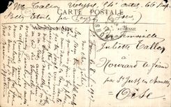 VINTAGE POSTCARD Lyon Park of the Head D gold