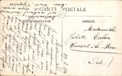 VINTAGE POSTCARD Lyon Places Bellecour and Coteau of Fourviere