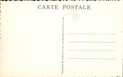 VINTAGE POSTCARD Lyon the Bridge Feuillee And Coteau of the Russet red Cross