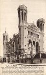 VINTAGE POSTCARD Lyon Basilica of Fourviere