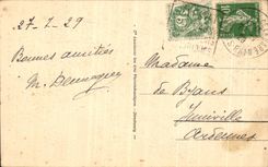 VINTAGE POSTCARD High Koenigsbourg Main entrance