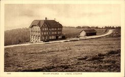 VINTAGE POSTCARD Balloon D Alsace L Stauffer Hotel