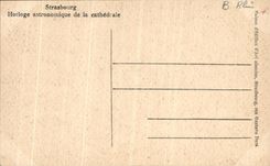 VINTAGE POSTCARD astronomical Strasbourg Clock of the cathedral