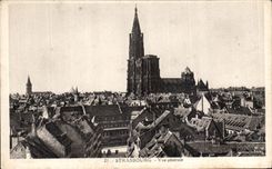VINTAGE POSTCARD Strasbourg View