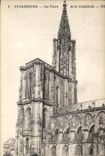 VINTAGE POSTCARD Strasbourg Tours of the Cathedral