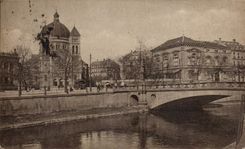 VINTAGE POSTCARD Strasbourg Cath Church of Saint Pierre the Young person