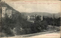 VINTAGE POSTCARD St Paul de Venouillet Hydropathic establishment of the bridge of the Insane Unit