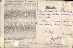 CHART SYSTEM astronomical Strasbourg Clock