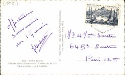 CPSM Mont Louis Viaduc of Canted Valley of the Closed Small fireclay cup Cerdan the citadel