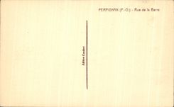 VINTAGE POSTCARD Perpignan Street of the Bar Cazottes Tailor