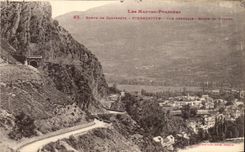 VINTAGE POSTCARD Cauterets Pierrefitte View Road And Tunnel