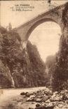 VINTAGE POSTCARD the Pyrenees Luz St Saver the Napoleon bridge