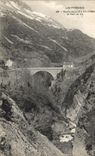 VINTAGE POSTCARD Luz Road of Luz Gavarnie the Bridge of Sia