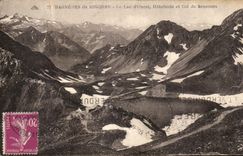 VINTAGE POSTCARD Bagneres de Bigorre L Adour Hotel trade and Col of Sencours