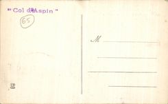 VINTAGE POSTCARD Arreau Payole Road Of the Collar D Massive Aspin of L Arbizon