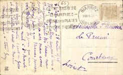 VINTAGE POSTCARD Valley D Aure arreau Pasture of the collar D Aspin