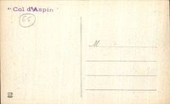 VINTAGE POSTCARD Collar D Aspin Funds of Louron and D Aure of the road of the collar