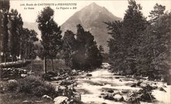 VINTAGE POSTCARD Cauterets Gave Peguere