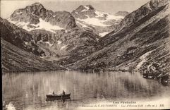 VINTAGE POSTCARD Surroundings of Cauterets Lake D Estom