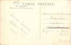 VINTAGE POSTCARD Heavy Pilgrims the Couronnee Virgin