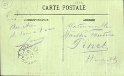 VINTAGE POSTCARD Heavy the Valley of Gave and the Chain of the Pyrenees Seen of the Peak of Jer