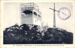 VINTAGE POSTCARD Heavy L Observatory of the Peak of Jer