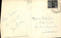 VINTAGE POSTCARD Heavy the Basilica and the Virgin