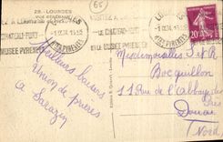 VINTAGE POSTCARD Heavy View taken castle