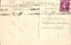 VINTAGE POSTCARD Heavy the basilica seen of the castle